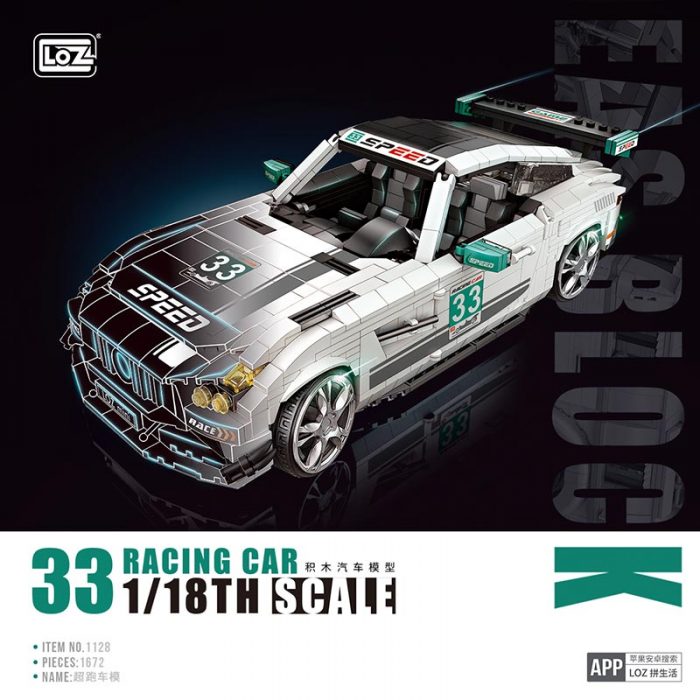 LOZ 1128 Racing Car - Mould King AU Store