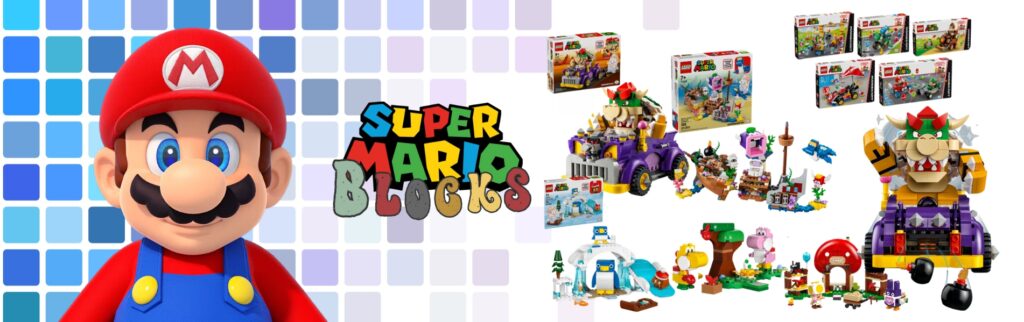 Super Mario Blocks Banners - Mould King AU Store