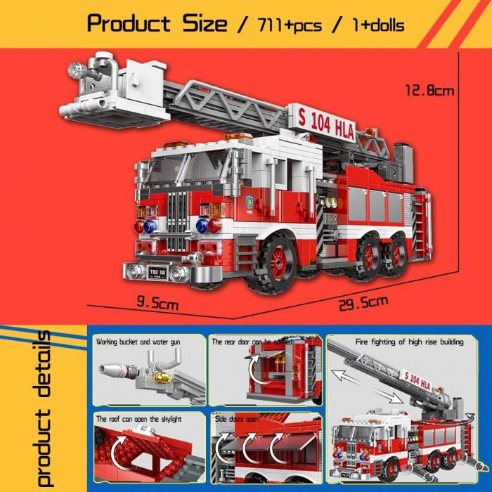 XINGBAO Fire Fighting Truck - Mould King AU Store